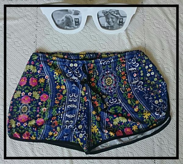 Shorts Boxy Plus Size Estampado Tam 46 Ao 60