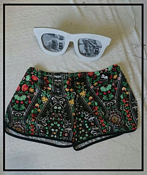 Shorts Boxy Plus Size Estampado Tam 46 Ao 60